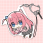 COSPA light peripherals lonely rock Q version character lift shape acrylic key chain Goto Ichiri pendant