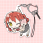 COSPA light peripherals lonely rock Q version character lift shape acrylic key chain Goto Ichiri pendant