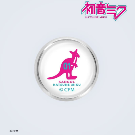 Hatsune Miku Kangol Collaboration Part 2 Glass Magnetic Badge Logo