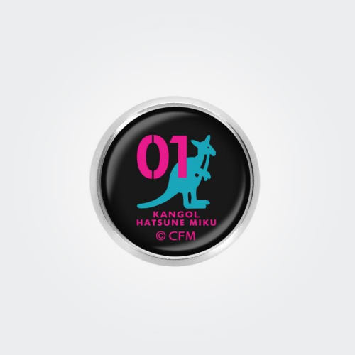 Hatsune Miku Kangol Collaboration 1st Edition Glass Magnetic Badge Logo