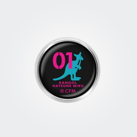 Hatsune Miku Kangol Collaboration 1st Edition Glass Magnetic Badge Logo