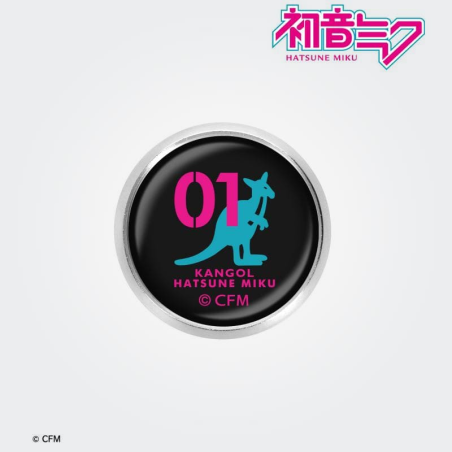 Hatsune Miku Kangol Collaboration 1st Edition Glass Magnetic Badge Logo