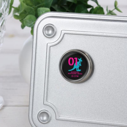 Hatsune Miku Kangol Collaboration 1st Edition Glass Magnetic Badge Logo