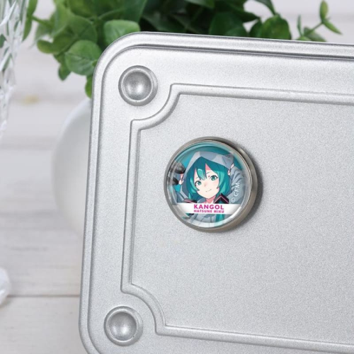 Hatsune Miku Kangol Collaboration Illustration Style 2nd Edition Glass Magnetic Baji Badge