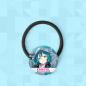 初音未來 Kangol連動 插畫風格 第2彈 玻璃裝飾牌 髮圈