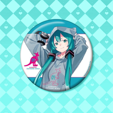 初音未來 Kangol連動 插畫風格 第2彈 100mm 吧唧 徽章