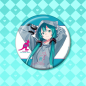 Hatsune Miku Kangol Collaboration Illustration Style 2nd Edition 100mm Baji Badge