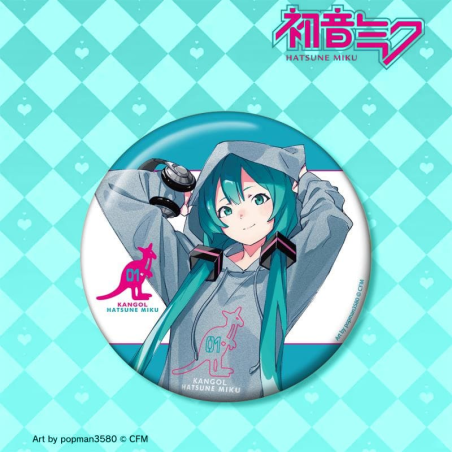 初音未來 Kangol連動 插畫風格 第2彈 100mm 吧唧 徽章