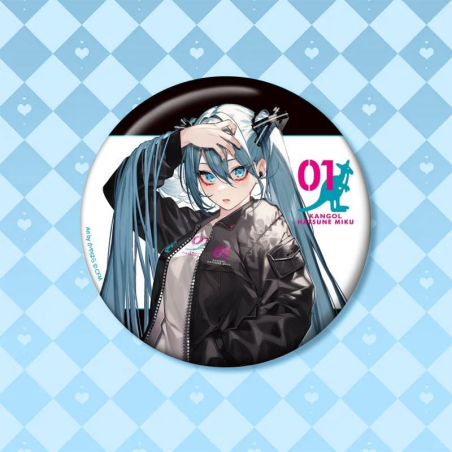 初音未來 Kangol連動 插畫風格 第1彈 100mm 吧唧 徽章