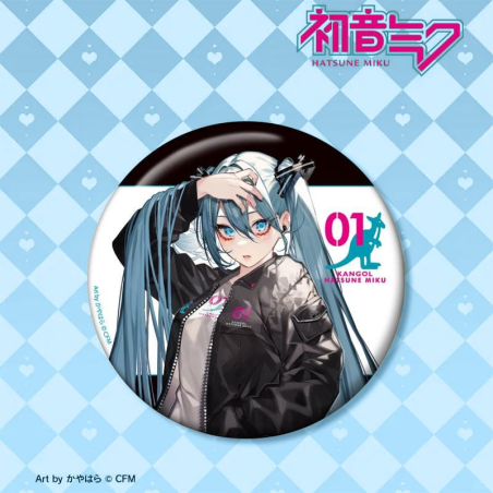Hatsune Miku Kangol Collaboration Illustration Style 1st Episode 100mm Baji Badge