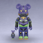 X005 Bearbrick Series Neon Genesis Evangelion Unit-01 New Paint 100% and 400% Set