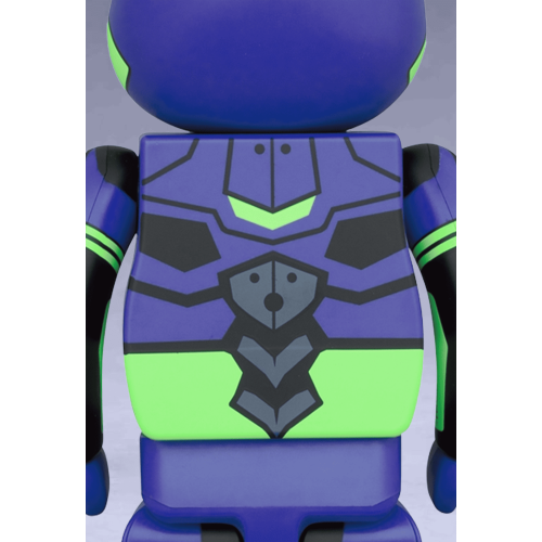 X005 Bearbrick Series Neon Genesis Evangelion Unit-01 New Paint 100% and 400% Set