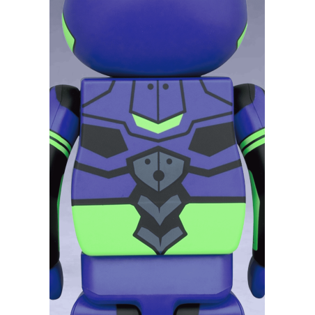 X005 Bearbrick Series Neon Genesis Evangelion Unit-01 New Paint 100% and 400% Set