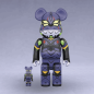 X007 Bearbrick Series Evangelion Unit 13 New Paint 100% and 400% Set