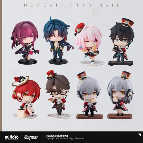 T051  "Honkai: Star Rail"Train Welcome Tea Party Theme Q Edition Box Egg