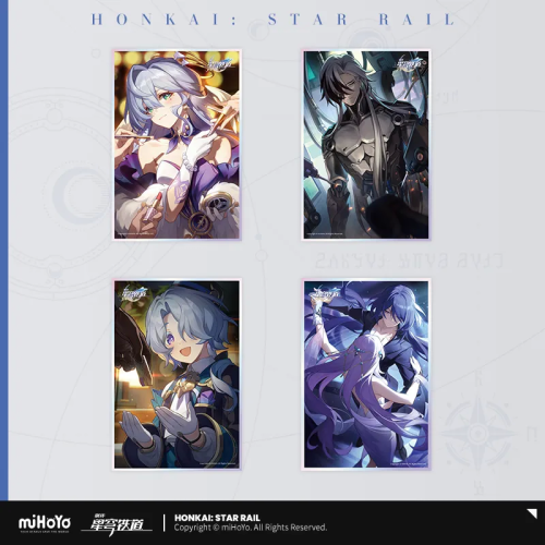 T023 「崩壞：星穹鐵道」光錐系列壓克力色紙