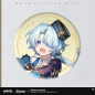 T024 "Honkai: Star Rail" Illustrated Series Tinplate Badge - The Path of Ruination