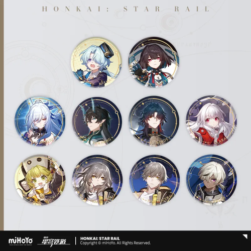 T024 "Honkai: Star Rail" Illustrated Series Tinplate Badge - The Path of Ruination