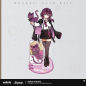 T026 "Honkai: Star Rail" Tiny Kitty Series Acrylic Stand