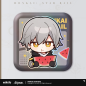 T028 "Honkai: Star Rail" Pam Exhibition Hall Series Square Tinplate Badge