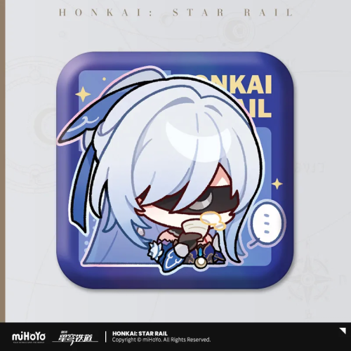 T028 "Honkai: Star Rail" Pam Exhibition Hall Series Square Tinplate Badge