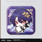 T028 "Honkai: Star Rail" Pam Exhibition Hall Series Square Tinplate Badge