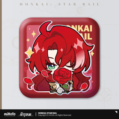 T028 "Honkai: Star Rail" Pam Exhibition Hall Series Square Tinplate Badge