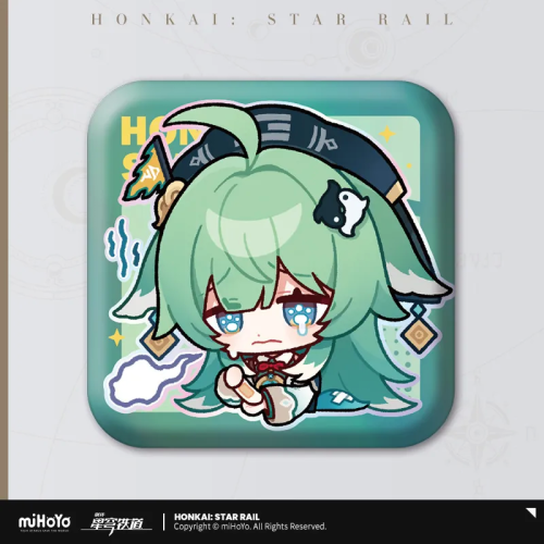 T028 "Honkai: Star Rail" Pam Exhibition Hall Series Square Tinplate Badge