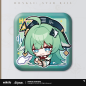 T028 "Honkai: Star Rail" Pam Exhibition Hall Series Square Tinplate Badge