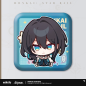 T028 "Honkai: Star Rail" Pam Exhibition Hall Series Square Tinplate Badge