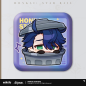 T028 "Honkai: Star Rail" Pam Exhibition Hall Series Square Tinplate Badge
