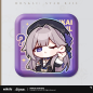T028 "Honkai: Star Rail" Pam Exhibition Hall Series Square Tinplate Badge