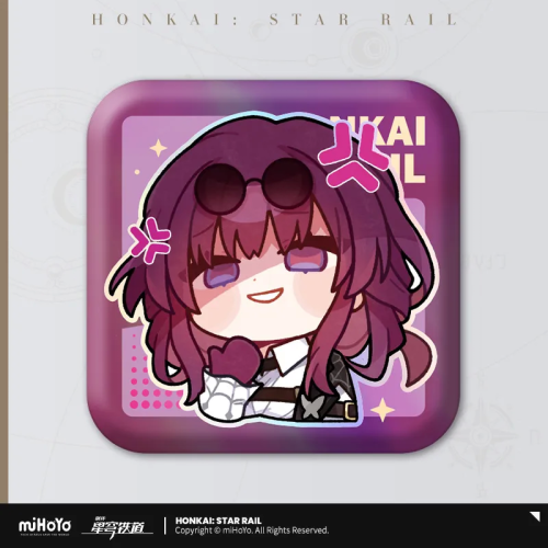 T028 "Honkai: Star Rail" Pam Exhibition Hall Series Square Tinplate Badge