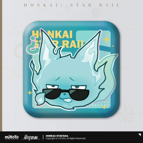 T028 "Honkai: Star Rail" Pam Exhibition Hall Series Square Tinplate Badge