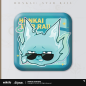 T028 "Honkai: Star Rail" Pam Exhibition Hall Series Square Tinplate Badge