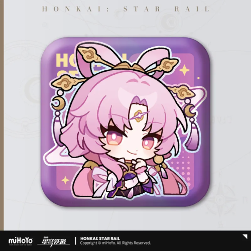 T028 "Honkai: Star Rail" Pam Exhibition Hall Series Square Tinplate Badge