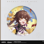 T033 "Honkai: Star Rail" Illustrated Series Tinplate Badge - The Path of the Hunt