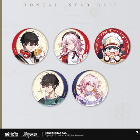 T035  " Honkai: Star Rail " Delicious Voyage Series Tinplate Badge