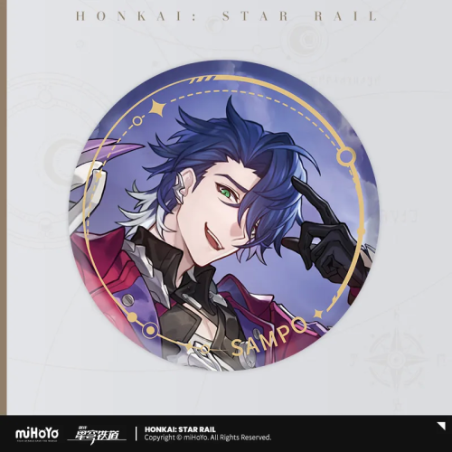 T037 " Honkai: Star Rail "Illustrated Series Tinplate Badge - Path of Void