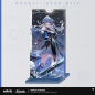 T038 "Honkai: Star Rail" Light Cone Series Acrylic Sand Flow Standing Decoration