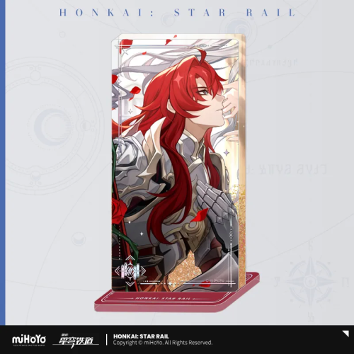 T038 "Honkai: Star Rail" Light Cone Series Acrylic Sand Flow Standing Decoration