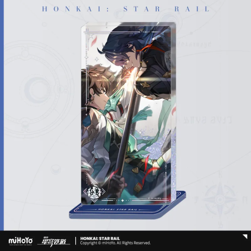T038 "Honkai: Star Rail" Light Cone Series Acrylic Sand Flow Standing Decoration