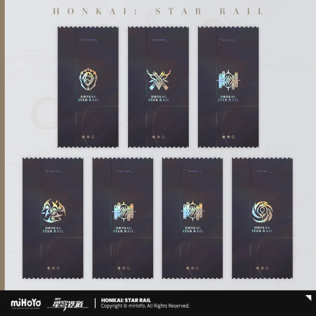 T039 "Honkai: Star Rail" Countdown train departure series laser commemorative ticket set