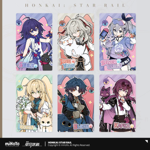 T047 "Honkai: Star Rail" Tiny cat series collectible cards