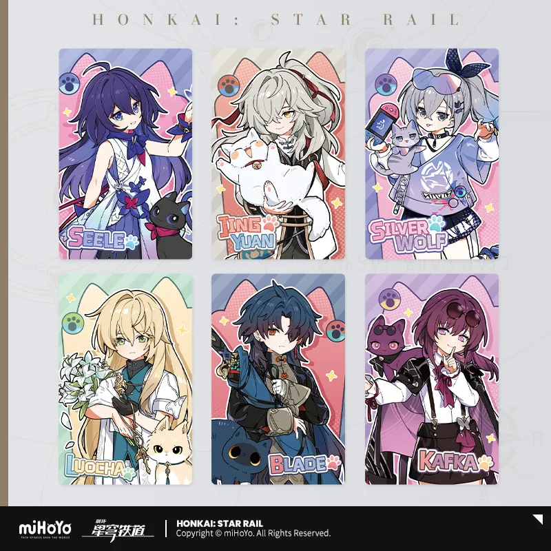 T047 "Honkai: Star Rail" Tiny cat series collectible cards