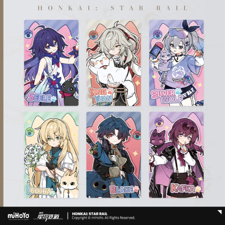 T047 "Honkai: Star Rail" Tiny cat series collectible cards
