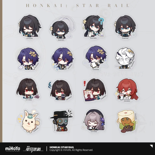 T060 "Honkai: Star Rail"Pam Exhibition Hall series Q version stickers