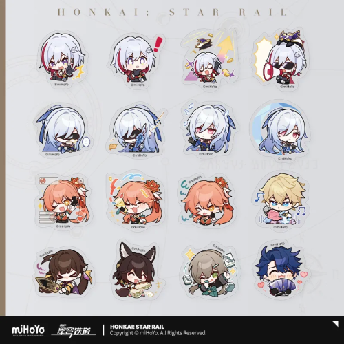 T060 "Honkai: Star Rail"Pam Exhibition Hall series Q version stickers