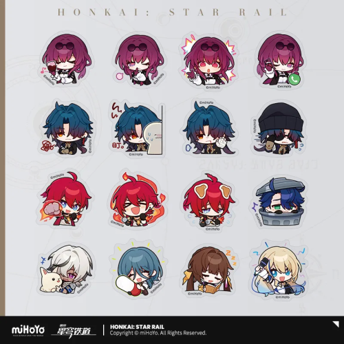 T060 "Honkai: Star Rail"Pam Exhibition Hall series Q version stickers
