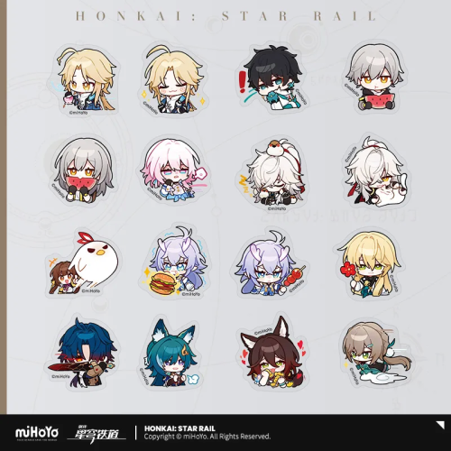 T060 "Honkai: Star Rail"Pam Exhibition Hall series Q version stickers